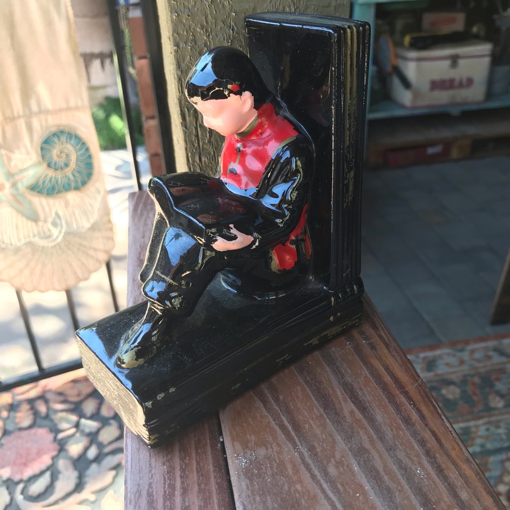 Antique book end